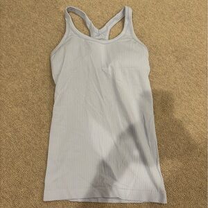 Lululemon Ebb to Street light blue tank